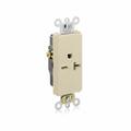 Leviton Electrical Receptacles 615R Dec Single Recep Side Wired Iv 16641-I